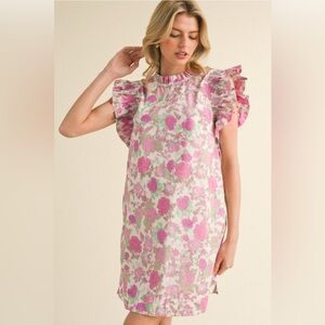 NWT - Floral Embrace - Mini Dress